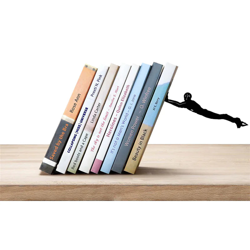 Creative Metal Bookend and Bookstand